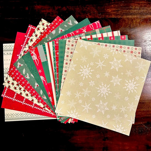 Christmas Scrapbook Paper! 12x12 Premium Card Stock! - Picture 3 of 11